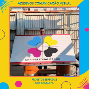 Adesivo Comunicação Visual Adesivo vinil  Colorido 4x4   