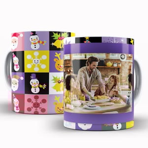 Caneca Personalizada com Uma Foto - Natal Divertido Caneca de Cerâmica 325ml Área de Impressão = 20 x 9,5cm    Após concluir o pagamento, clique em preencher formulário para anexar seu arquivo ou escrever seu texto