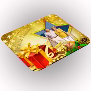Mouse Pad Retangular Personalizado Uma Foto - Feliz Natal Latex 19 x 23cm    Após concluir o pagamento, clique em preencher formulário para anexar seu arquivo ou escrever seu texto