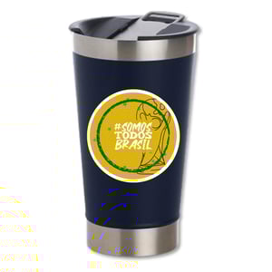 Copo Térmico Personalizado - Somos Todos Brasil Inox Área de Impressão = 10 x 6cm Frente colorido   