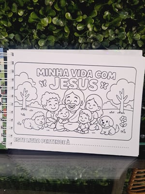 Caderno para Colorir com Jesus