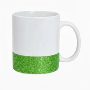 Caneca com a base de glitter