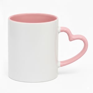 Caneca com alça de coração