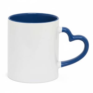 Caneca com alça de coração