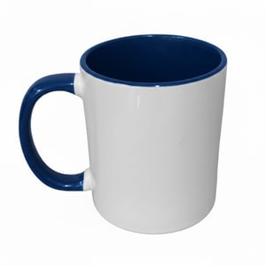 Caneca com alça e interior colorido