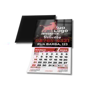 Calendário - Imã de Geladeira