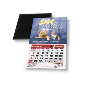Calendário - Imã de Geladeira