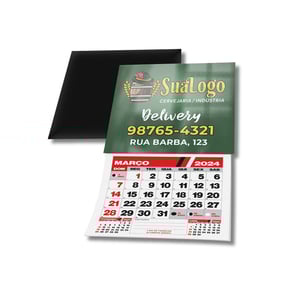Calendário - Imã de Geladeira