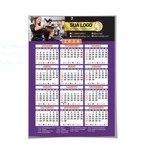 Calendário A3 - Folhinha de Parede
