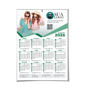 Calendário A3 - Folhinha de Parede