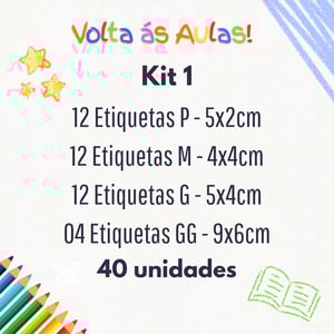 Etiquetas Escolares - Kit 1