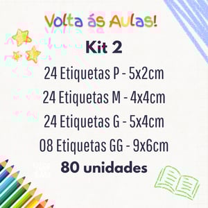 Etiquetas Escolares - Kit 2