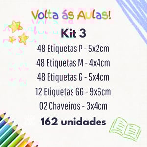 Etiquetas Escolares - Kit 3