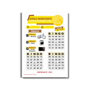 Cartela de Bingo Beneficente
