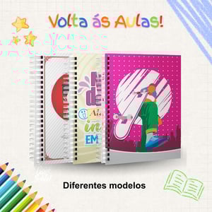 Caderno Escolar - 10 matérias