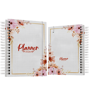 Planner sem Aba - 2026    Laminação brilho ou fosco  