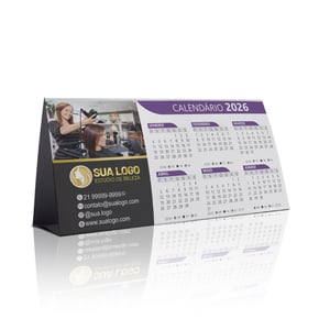 Calendário - Triangular Supremo 255g 12x35cm  Sem verniz  