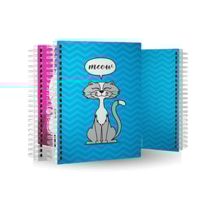 Caderno Escolar - 10 matérias Offset 75g 18x26cm Miolo preto e branco Laminação brilho ou fosco Espiral metálica wire-o 