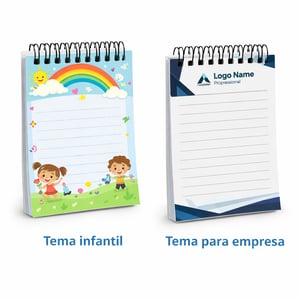 Bloquinho de Anotações  A7 - 7x10cm   Capa Dura 