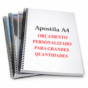 Apostila com Orçamento Personalizado Sulfite 75g A4    