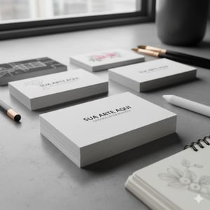 CARTÃO DE VISITA COUCHÊ 300G (milheiro) COUCHÊ 300G 8,8x4,8cm 4x0 ou 4x4. Verniz ou Laminação.