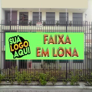 FAIXA EM LONA    Brilho ou Fosco. Corte Reto. 