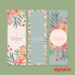 MARCADOR DE PÁGINA (cento)  5x18cm    