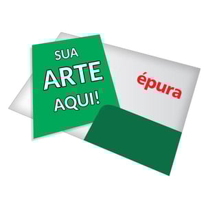 PASTA COM BOLSO  22 x 31cm  Laminação fosca.  