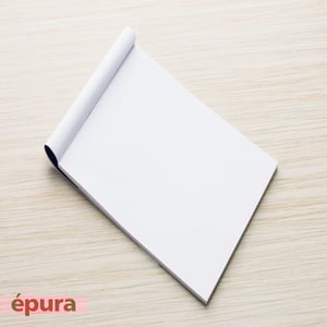 BLOCO DE ANOTAÇÕES 50 FOLHAS Capa em papel couchê 170G e miolo offset 75g. 14,5x21cm.    Capa Personalizada.