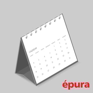 CALENDÁRIO DE MESA  9 x 11,5 CM   Wire-o 