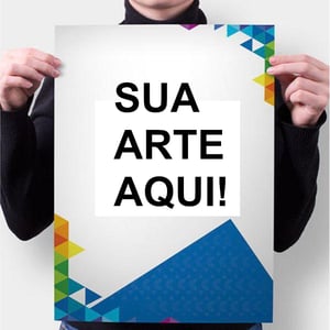 CARTAZ FORMATO A3 (297x420mm) PAPEL COUCHÊ 170G OU 250G    Corte Reto. 