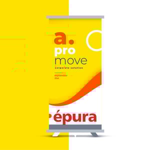 ROLL UP COM LONA PADRÃO Alumínio + Lona Padrão 80x200cm   Corte Reto. 