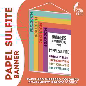 BANNER ACADÊMICO - PAPEL sulfite 90g