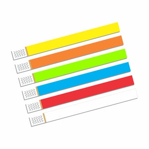 Pulseira Inviolável  | Sem Personalização Tyvek Cores (Selecione a cor desejada) 2x23cm Sem personalização   