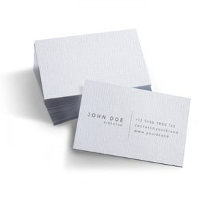 Cartão de Visita papéis especiais Papel Especial 9 x 5cm Impresso color - frente   