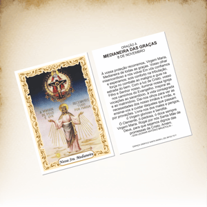 SANTINHOS RELIGIOSOS Papel couché 115g 10x7cm Impresso color - frente e verso  Corte reto Milheiro (1000un)