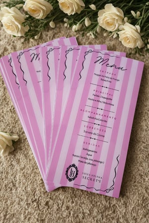 Menu Personalizado Fotográfico 230g 10x20cm    