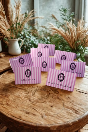 Marcadores de Lugar Personalizados Fotográfico 230g 6,5x3,25cm montado    