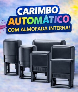 Carimbo Datador - 4724 - 40x40mm_Personalizado Plástico 38x14mm    