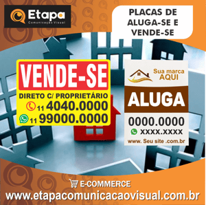 Placa PS 1mm adesivada Adesivo Brilho 50x32 4x0 Brilho coret reto 4 furos 