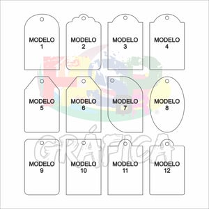 Tag Personalizada 8x5 couche 250g      