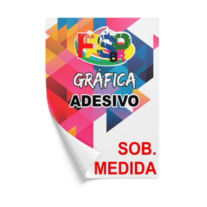 Adesivo Vinil Personalizado  Sob. Medida 4x0  Corte Reto 