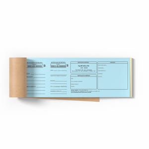 Receita Azul - Notificação tipo B ou B2 Papel Superbond 75g 26x9cm    