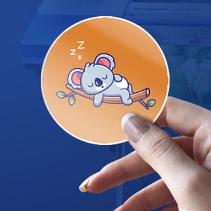 Rótulo e Etiquetas em Vinil Vinil Branco Personalizado 4x0 Fosco Corte Especial 