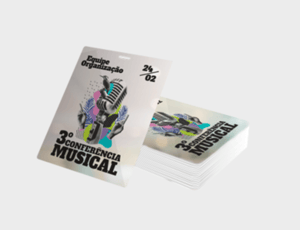 Credencial de Papel Supremo 250g 10x15 cm 4x0 Sem Verniz Sem acabamento 