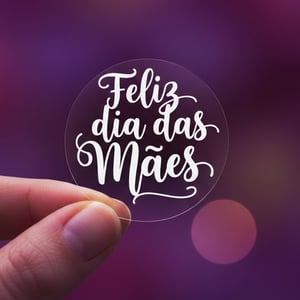 Adesivo Vinil Transparente com Branco