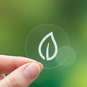 Adesivo Vinil Transparente com Branco