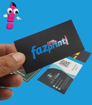 Cartão de visita - Lam. + Verniz Local. Frente e Verso - Colorido Frente e Verso