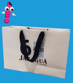 Sacola Personalizada Papel Offset 230g 33x23x9cm 4x0 - COLORIDO FRENTE SEM ENOBRECIMENTO CORTE E VINCO | COLAGEM | ILHÓS | ALÇA GORGURÃO 