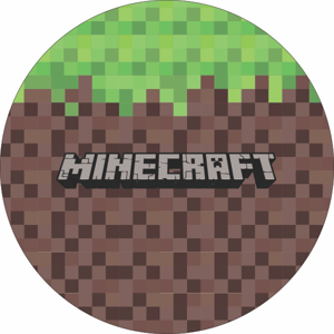 CAPA PAINEL REDONDO MINECRAFT | TECIDO PREMIUM  | VÁRIOS MODELOS - 1.50X1.50M E 50X50CM